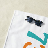 Serviette De Plage Retro Sunset 73 (En situation)