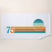 Serviette De Plage Retro Sunset 75 (Devant)