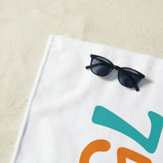 Serviette De Plage Retro Sunset 75 (En situation)