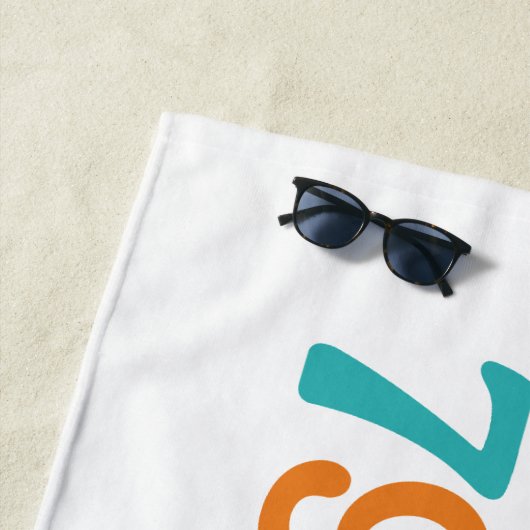 Serviette De Plage Retro Sunset 79 (En situation)