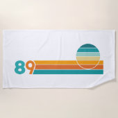 Serviette De Plage Retro Sunset 89 Beach Towel (Devant)