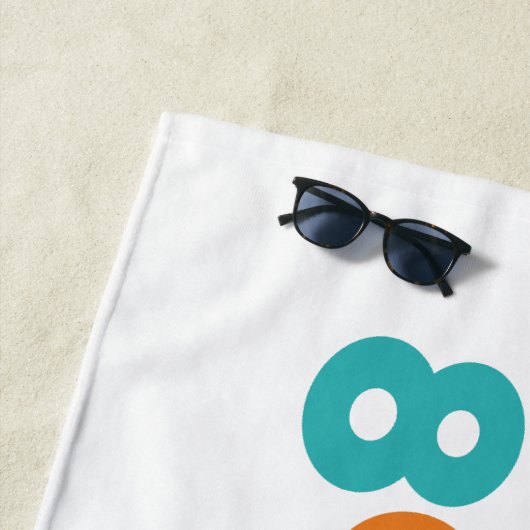 Serviette De Plage Retro Sunset 89 Beach Towel (En situation)