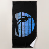 Serviette De Plage Retro Surfing (Devant)