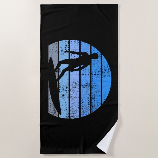 Serviette De Plage Retro Surfing (Devant)