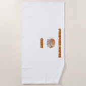 Serviette De Plage Retro Thanksgiving Turquie - Automne Moisson Desig (Devant)
