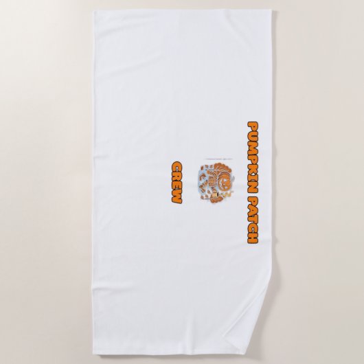 Serviette De Plage Retro Thanksgiving Turquie - Automne Moisson Desig (Devant)
