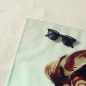 Serviette De Plage Retro Valentine Flirty Guy (En situation)