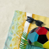 Serviette de plage Reunion Family (En situation)