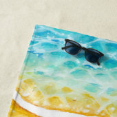 Serviette de plage Reunion Family (En situation)