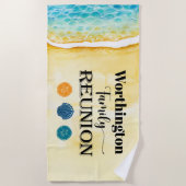 Serviette de plage Reunion Family (Devant)