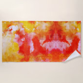 Serviette De Plage Rêve aquarelle (Devant)