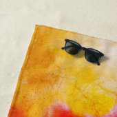 Serviette De Plage Rêve aquarelle (En situation)