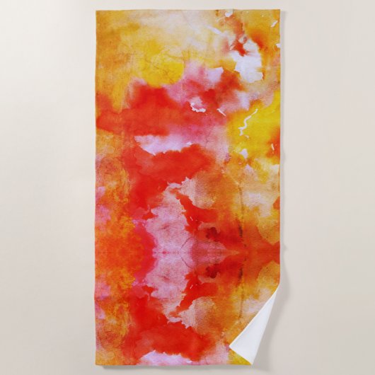 Serviette De Plage Rêve aquarelle (Devant)