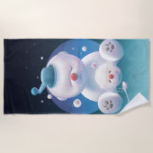 Serviette De Plage Rêve de Bichon Ice Shaver (Devant)