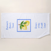 Serviette De Plage Rêve de la côte amalfitaine CUSTOM (Devant)