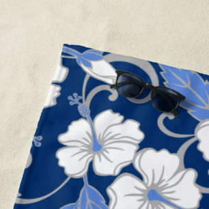SERVIETTE DE PLAGE RÊVE POLYNÉSIENNE (BLEU)