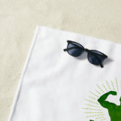 SERVIETTE DE PLAGE RÉVEILLEZ-VOUS (En situation)