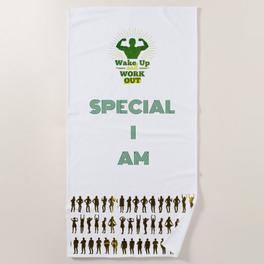 SERVIETTE DE PLAGE RÉVEILLEZ-VOUS (Devant)