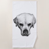 Serviette De Plage Reverie en niveaux de gris (Devant)