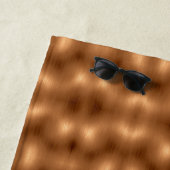 Serviette De Plage Revêtement de cuivre brossé (En situation)