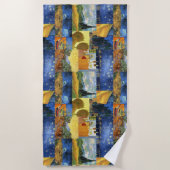 Serviette de plage rêveuse d'art de peintures de (Devant)