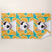 Serviette De Plage Rex La TV Terrier Fruits Fourre-tout (Devant)