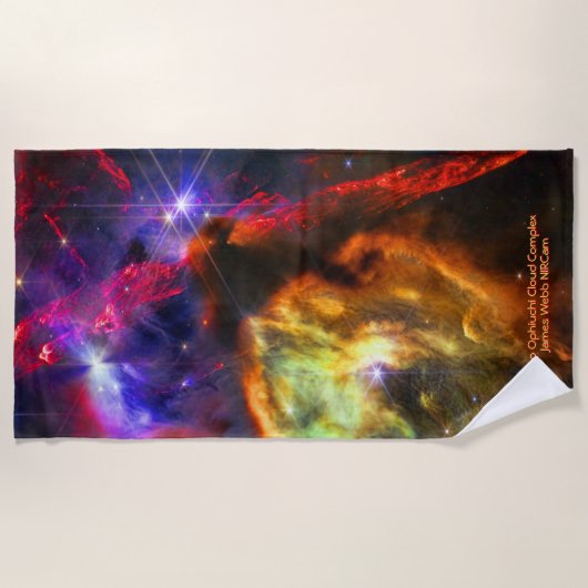 Serviette De Plage Rho Ophiuchi Cloud Complex - James Webb NIRCam (Devant)