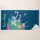 Serviette De Plage RICK ET MORTY™ | Décrochage du portail infecté (Devant)