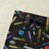 Serviette De Plage RICK ET MORTY™ | Motif de la comète spatiale (En situation)