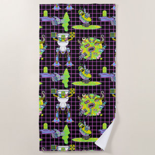 Serviette De Plage RICK ET MORTY™ Motif du portail de prélèvement