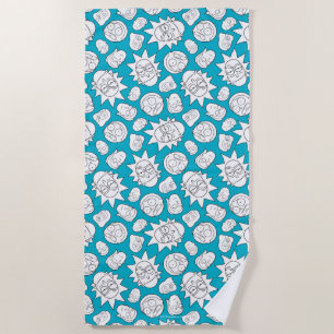 Serviette De Plage RICK ET MORTY™ Motif en chef de la famille Smith