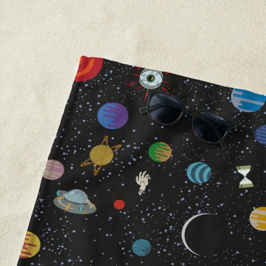 Serviette De Plage RICK ET MORTY™ | Motif spatial (En situation)