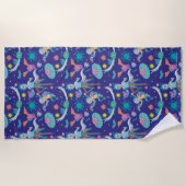 Serviette De Plage RICK ET MORTY™ | Parmi les Motifs de cellules infe (Devant)