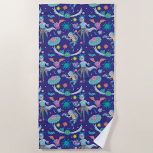 Serviette De Plage RICK ET MORTY™ Parmi les Motifs de cellules infe