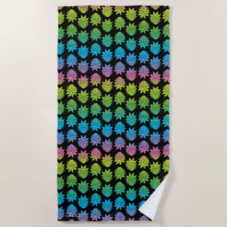 Serviette De Plage RICK ET MORTY™ | Rainbow Rick Head motif