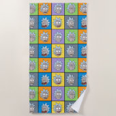Serviette De Plage RICK ET MORTY™ | Rick's Moods (Devant)