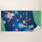 Serviette De Plage RICK ET MORTY™ | Saut de portail infecté (Devant)