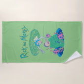 Serviette De Plage RICK ET MORTY™ | Secourt du portail (Devant)
