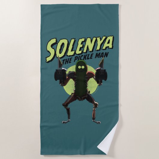 Serviette De Plage RICK ET MORTY™ | Solenya - L'homme chiche (Devant)