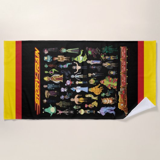 Serviette De Plage RICK ET MORTY™ | Train d'histoire (Devant)