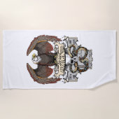 Serviette De Plage Ride To Live Live To Ride Biker design (Devant)