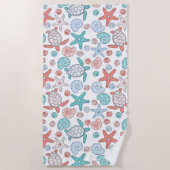Serviette De Plage Rideau de douche de plage (Devant)