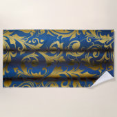 Serviette De Plage Rideaux dorés 1 (Devant)