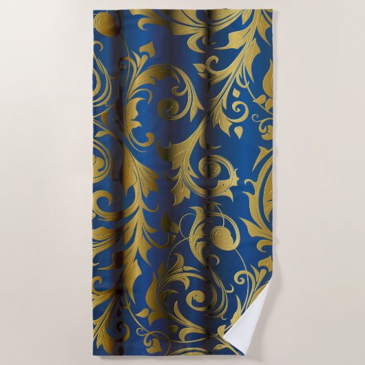 Serviette De Plage Rideaux dorés 1 (Devant)