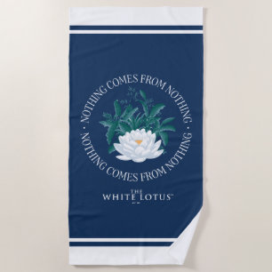 Serviette De Plage Rien Ne Vient De Rien - Le Lotus Blanc