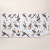 Serviette De Plage Rire Kookaburra Eucalyptus d'oiseaux australiens (Devant)