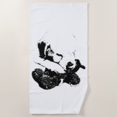 Serviette De Plage Rive de douceur (Devant)