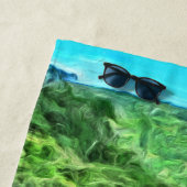 Serviette De Plage Rivière Vallarta Sud 0366 (En situation)