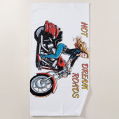 Serviette De Plage Roads Girl Hot Dream (Devant)