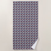 Serviette De Plage Robin de Noël (Devant)